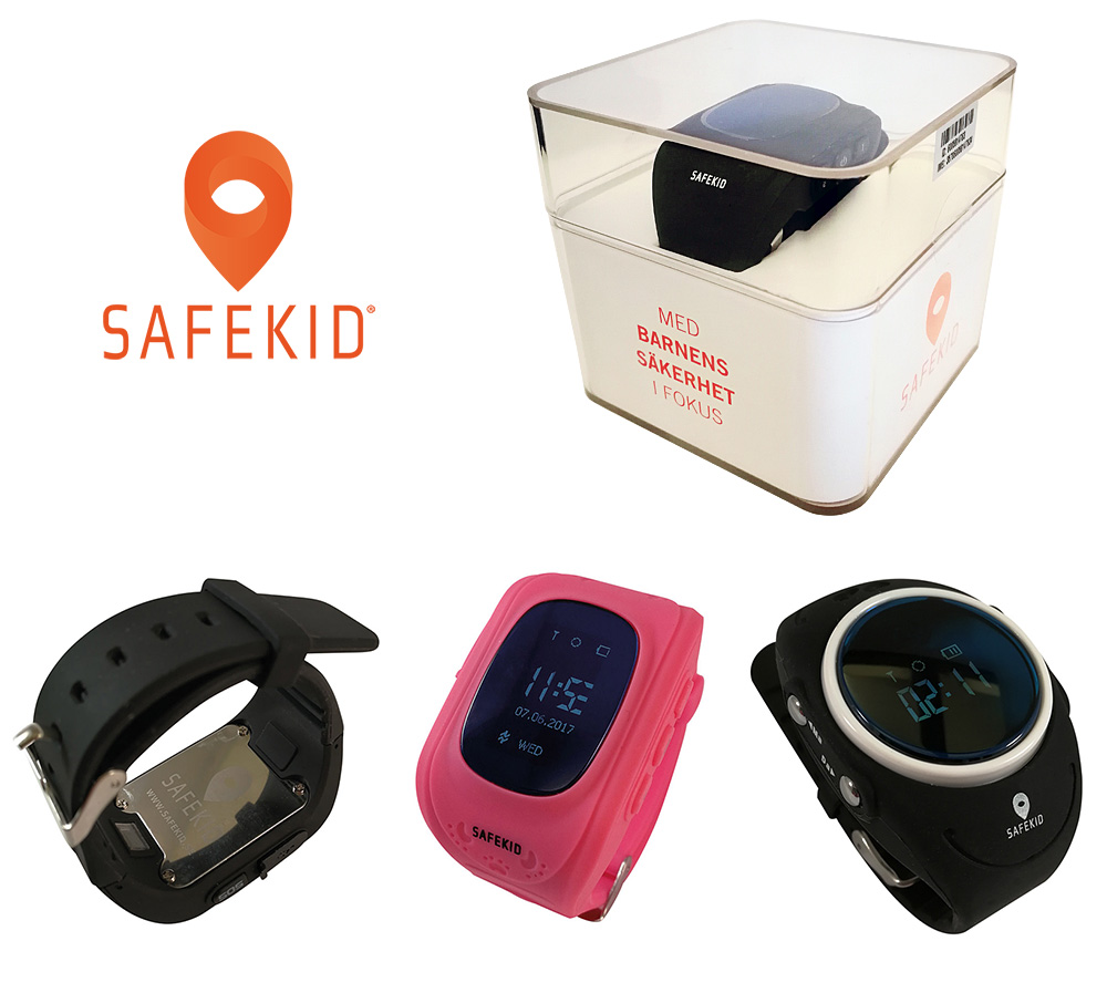 SAFEKID är ett registrerat svenskt varumärke och våra klockor säljs enbart via vår webshop på safekid.se och inte hos andra återförsäljare.