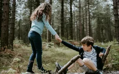 Syskonen får trygghet på sitt eget sätt